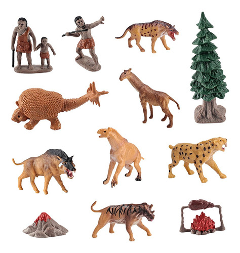 4 X 12 Piezas De Animales Prehistóricos, Modelo Para Estilo