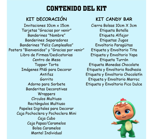 Bebes Llorones Kit Cumpleaños Imprimible Editable