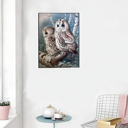 5d Diamond Painting Par De Buhos **env Inmediato