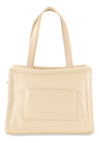 Bolsa Tote Cloe Zidil Mediano Color Beige