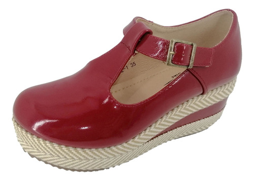 Imagen 3 de 4 de Zapato De Mujer Panchita 1212-1 Rojo