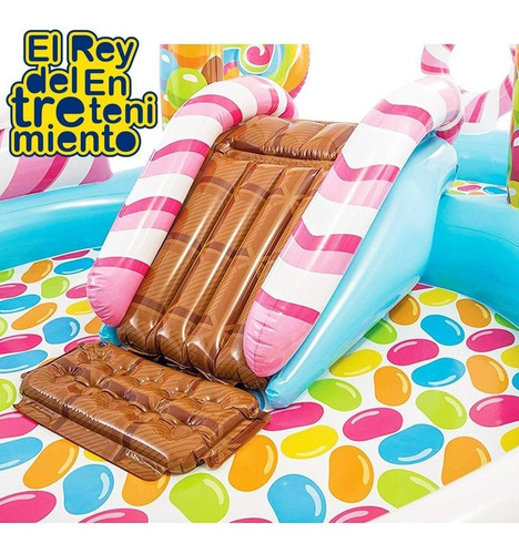 Piscina Intex Centro Juegos C/ Tobogán Inflable Niños El Rey
