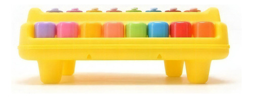 Xilófono y piano de juguete para niños con partitura de color rojo