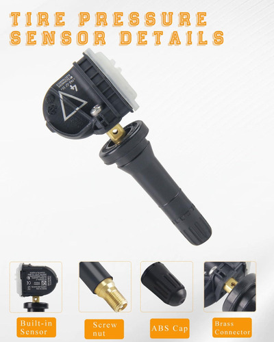 Kit Sensor Pressão Pneu Para Chevrolet S10 2017-2022