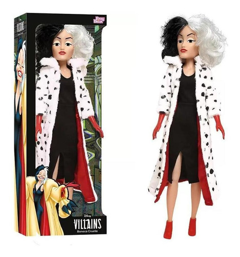 Boneca Vilãs Cruella 55cm Disney Vila Grande Babybrink