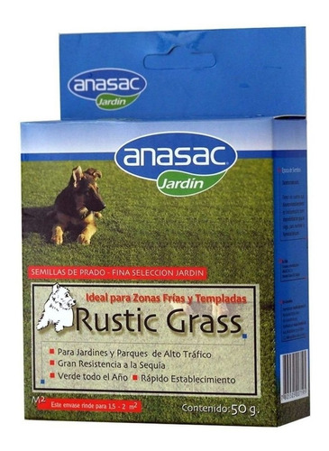 Semilla Pasto Rustic Grass 50 Gr Anasac