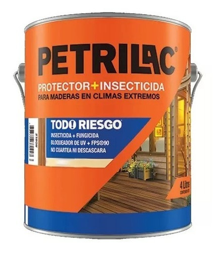 Petrilac Todo Riesgo Protector + Insecticida Satinado 4 Lts