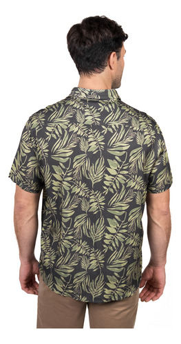 Camisa M/c Bowery Estampada Viscosa Regular Fit