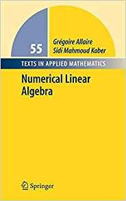 Numerical Linear Algebra (texts In Applied Mathematics)