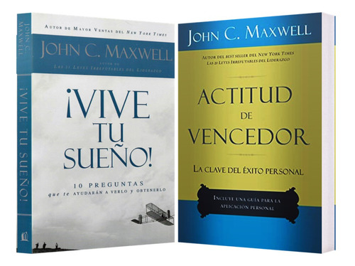 Vive Tu Sueño + Actitud De Vencedor Pack 2 Libros J. Maxwell