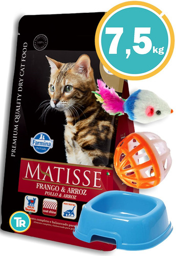 Imagen 1 de 5 de Ración Gato Adulto Matisse Pollo Arroz+ Obsequio Y E. Gratis