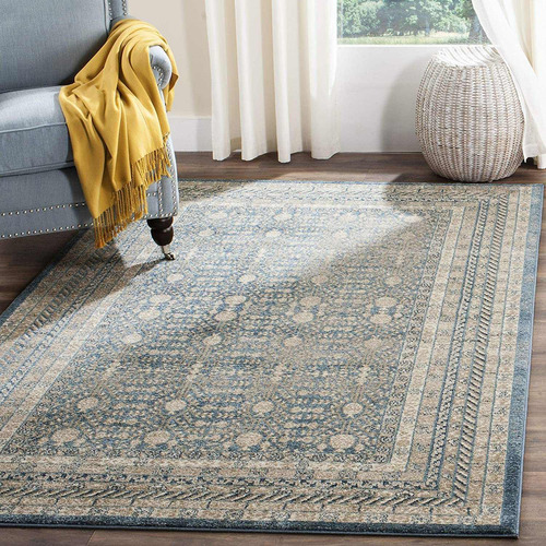 Coleccion Safavieh Sofia Sof376c Vintage Azul Y Beige - Al