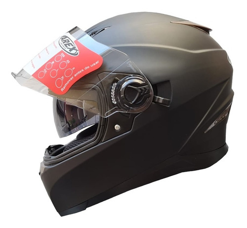 Casco Arex Integral Mr-09 Full Negro Mate