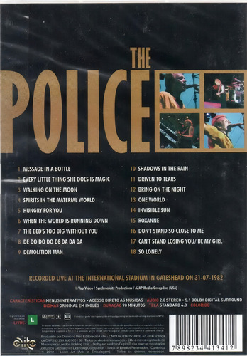 Dvd The Police Live Ghost In The Machine Lacrado