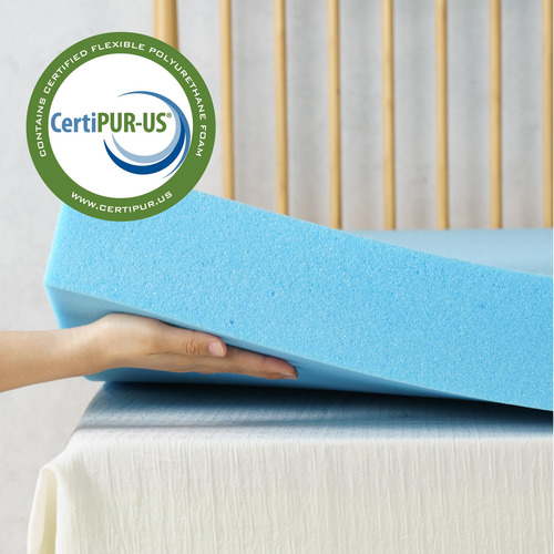 Cubrecolchón De Espuma Viscoelástica 7.5 Cm Gel Refrescante
