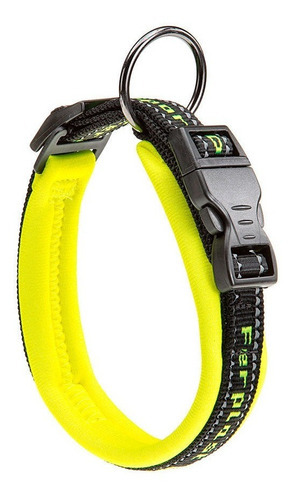 Collar Para Perros Sport Dog C 25/45 De Nylon Ferplast Color Amarillo Liso