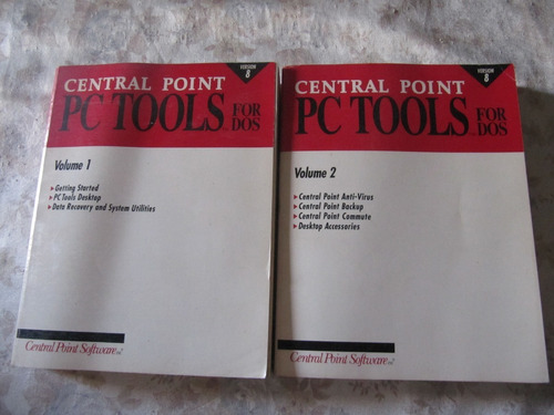 2 Tomos - Central Point - Pc Tools For Dos - Volume 1 Y 2