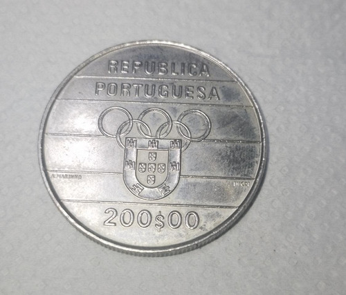 Moeda Antiga Portugal- 200 Escudos De 1992 Raridade ( 210 ) (Usado)