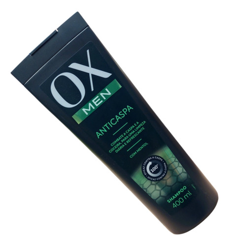 Shampoo Ox Men Anticaspa Kit Com 2 Unidades De 400ml