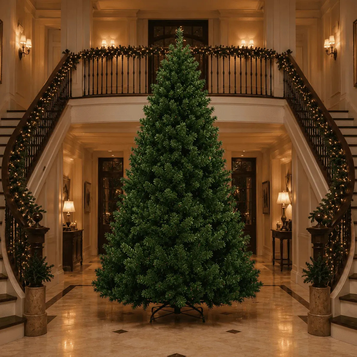 Árvore De Natal 3 Metros Shopping Tradicional Pinheiro Verde Cheia Grande