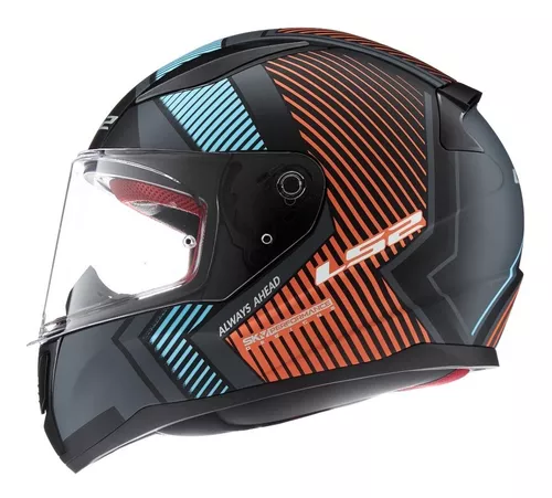 Casco Moto Integral Ls2 353 Rapid Solid Negro Mate