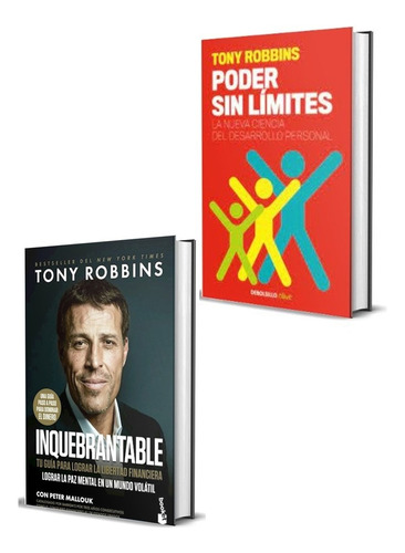 Combo X 2 Inquebrantable + Poder Sin Limites - Tony Robbins