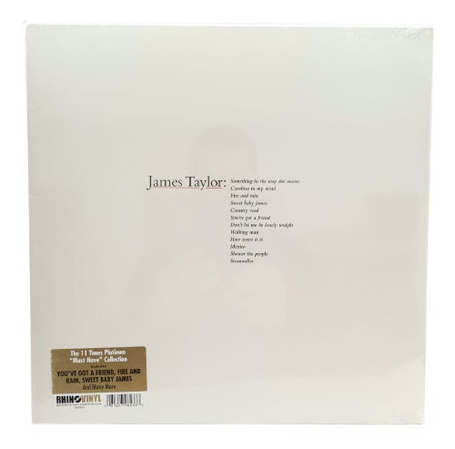James Taylor Greatest Hits Rhino Edition Vinilo Nuevo