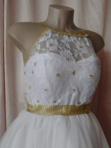 Vestido De 15 Blanco Con Dorado | MercadoLibre ???? Vestido De 15 Blanco Con Dorado | MercadoLibre ????