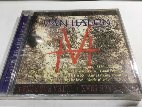 Van Halen Live In Concert Ultra Rare Trax Cd Nuevo Cerrado