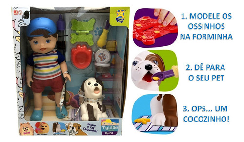Boneco My Little Collection Meu Pet - Divertoys