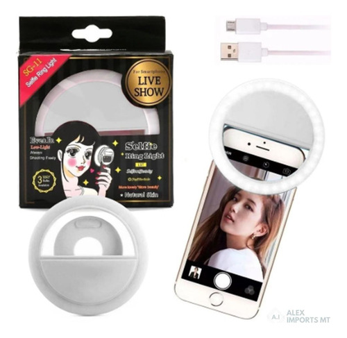 Luz Selfie Ring Light Anel Led Flash Celular Tablet Suporte