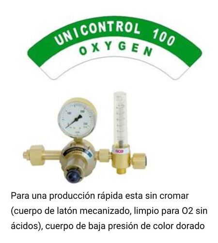 Imagen 1 de 4 de Regulador Oxigeno Lts/min Con Flujómetro, Primera Calidad.