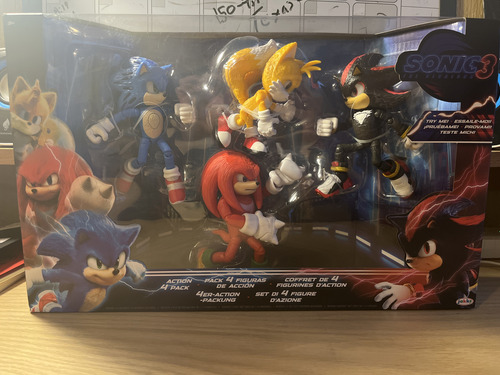 Sonic The Hedgehog Pack 4 - Sonic Shadow Tails Knuckles (Usado)