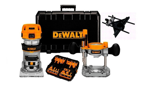 Fresadora Rebajador 2 En 1 Dewalt Tupi Router + Fresa + Guia