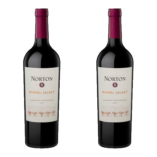 Vino Tinto Norton Barrel Select Cabernet Sauvignon Pack X2