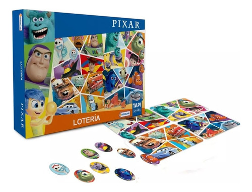 Loteria Infantil Pixar Didactico Juego De Mesa 