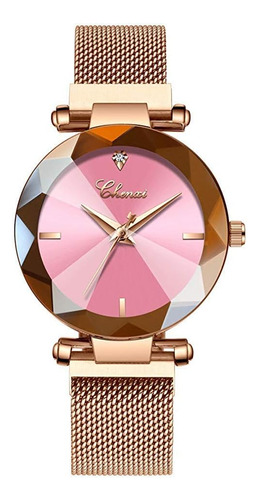 Mastop Reloj De Moda Para Mujer De Oro Rosa, Cuarzo Japonés,