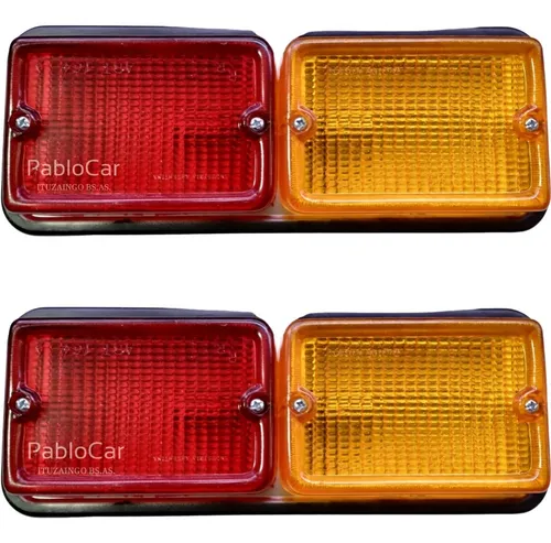 Juego X2 Faros Universales Bi Color Para Tráiler/camión