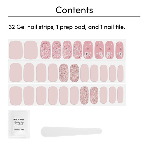 Tiras De Unhas De Gel Dashing Diva Gloss Sugarcoat It Com 32