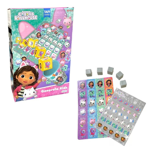 Juego De Mesa Generala Kids Gabby's Dollhouse Juego De Dados