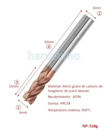 QUARKZMAN Quadrato Estremità Fresa 6mm X 15mm Taglio 6mm Gambo Micro Grano Solido Carburo AlTiN Rivestito 2 Scanalature Fresatura Punta Taglierina Per Lega Temprato Acciaio Alluminio : Amazon.it: Commercio, Industria E Scienza