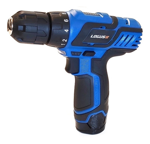 Imagen 3 de 9 de Taladro Atornillador Litio Logus 12v + Maletin 2bat