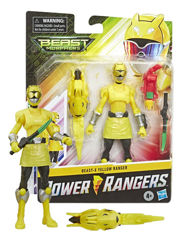 Power Rangers Beast Morphers Beast-x Yellow Ranger