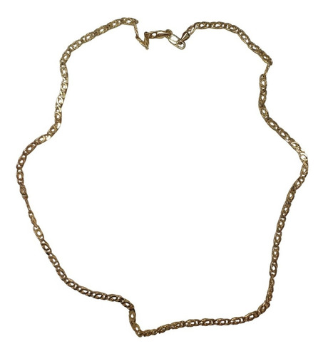 Cadena Collar Tejido Egipcio Oro 14k 60cm 3mm + Estuche