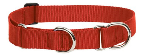 Lupinepet Basics - Collar Martingala Rojo De 1 Pulgada Y 15