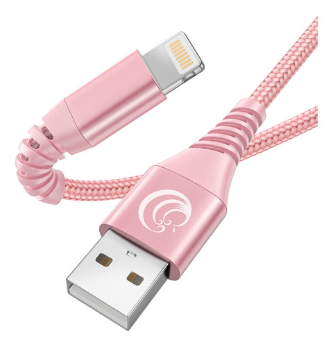 Cargador iPhone 10 Pie 2 Cable Lightning Nailon Trenzado