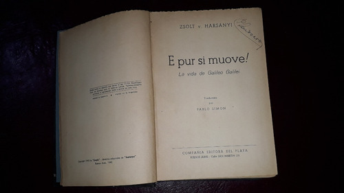E Pur Si Muove! La Vida De Galileo Galilei-harsanyi (Usado)