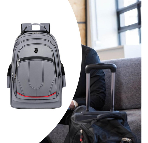 Mochila De Negocios Con Ruedas, Múltiples Compartimentos