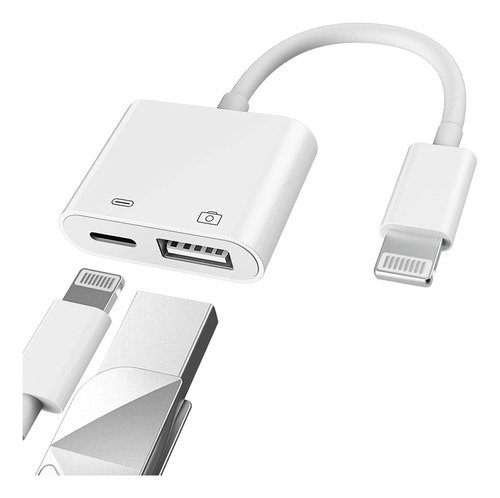 Lightning A Usb 3 Adaptador Otg A Pendrive Mouse Etc