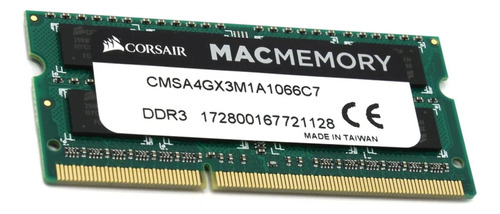 Memoria Ram Mac Memory Color Verde 4gb 1x4gb Corsair 
